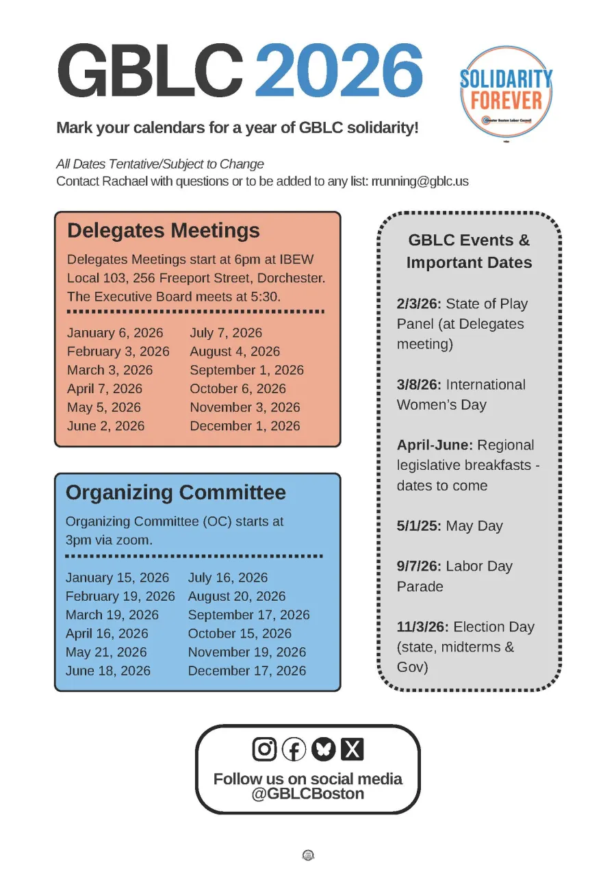 2026 GBLC Delegates Calendar