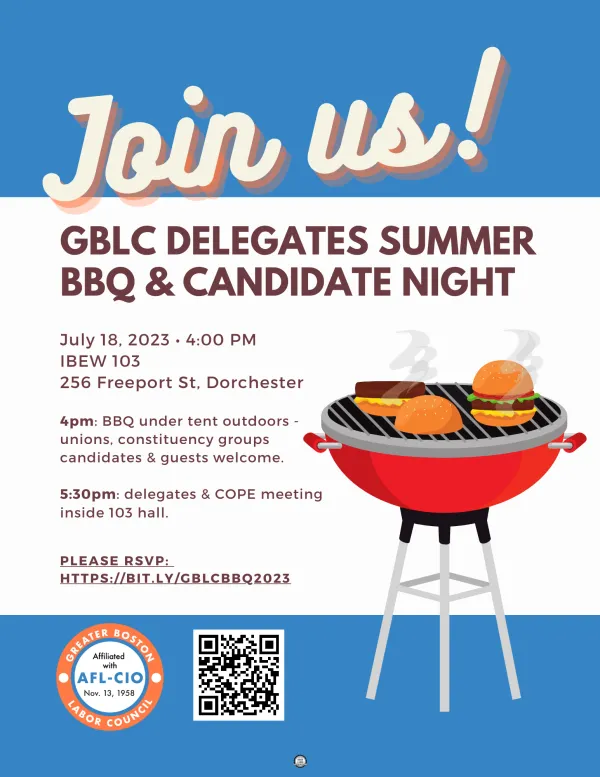 BBQ and Candidate Night Flyer July 2023